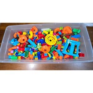 7lb Bulk Marble Run Building Blocks Set Slides Funnels Tubes Large Blocks Lot
